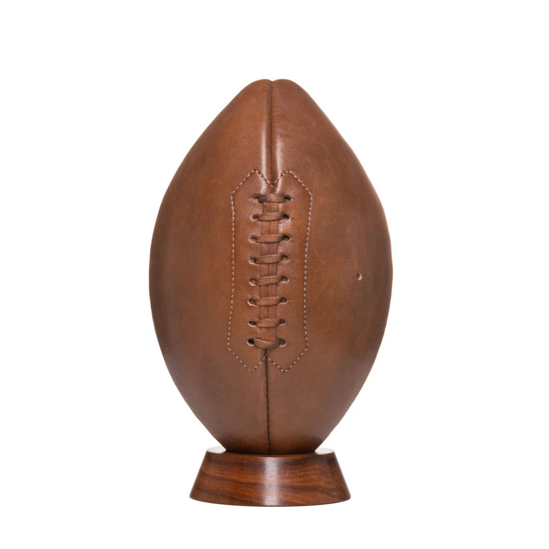 American Football no Plinth Handmade Leather Vintage Style / Leather Football / Football / Vintag... | Etsy (US)