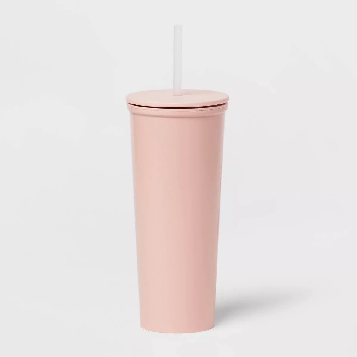 22oz Double Wall Stainless Steel Outer and PP Inner Straw Tumbler - Room Essentials™ | Target