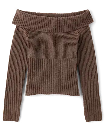 Tween Girls Off Shoulder Sweater - H/T MIST | The Children's Place