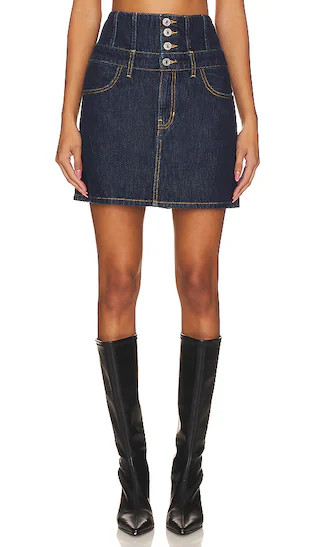 RE/DONE Corset Skirt in Blue. - size 23 | Revolve Clothing (Global)