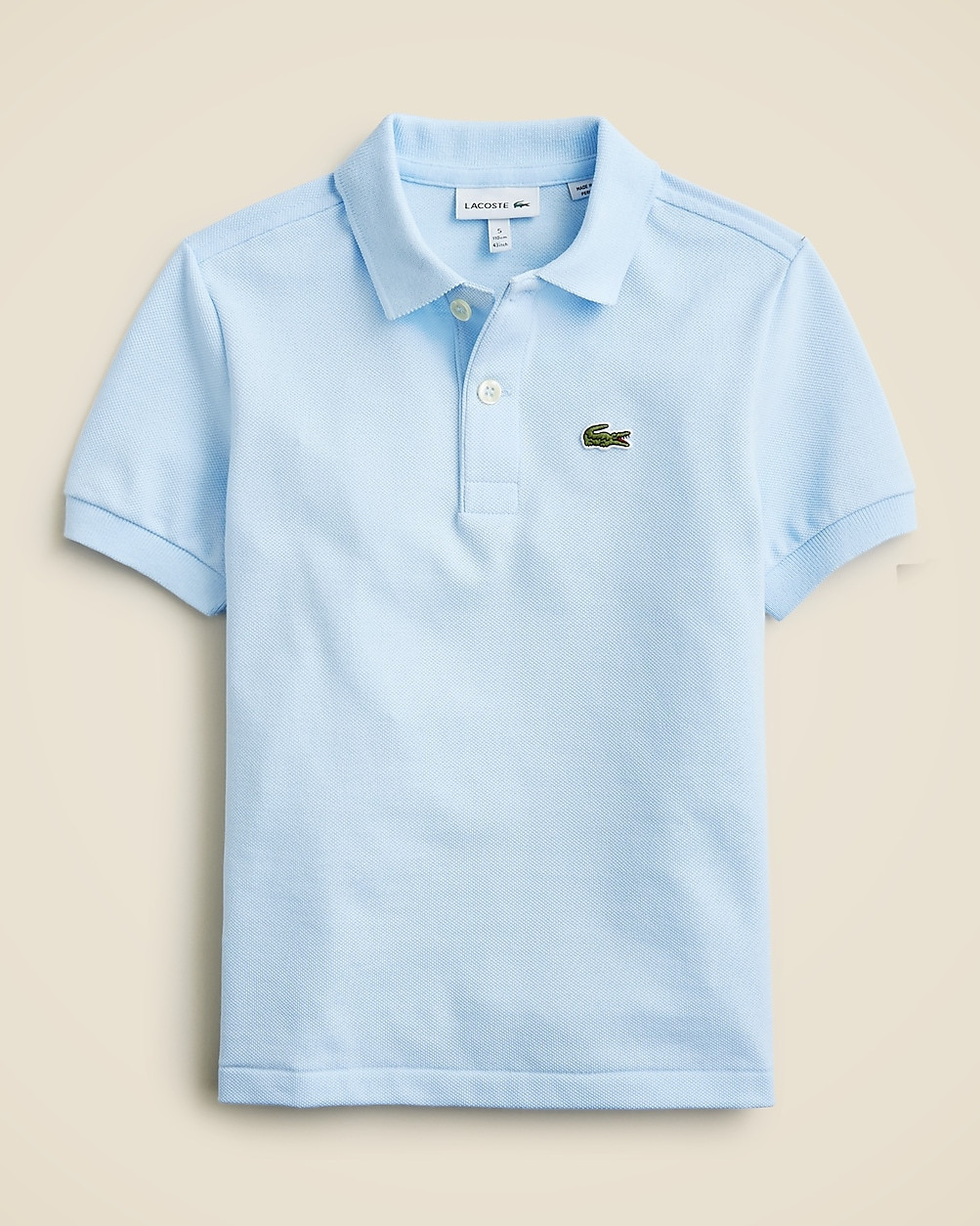 Kids' Lacoste® polo shirt in bigger sizes | J. Crew US