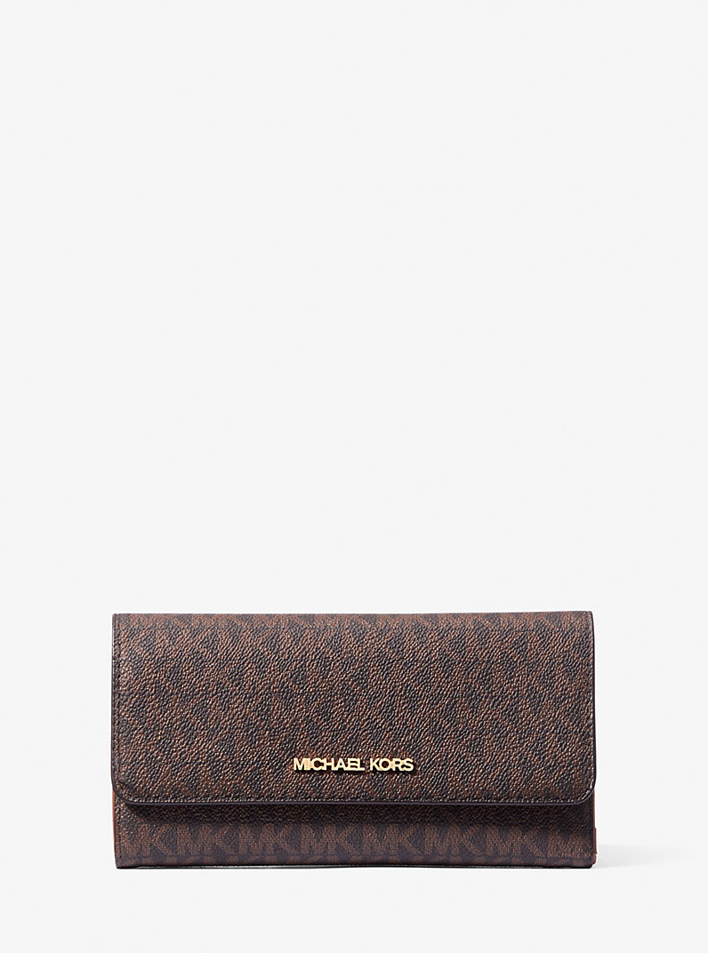 Jet Set Large Logo Trifold Wallet | Michael Kors US
