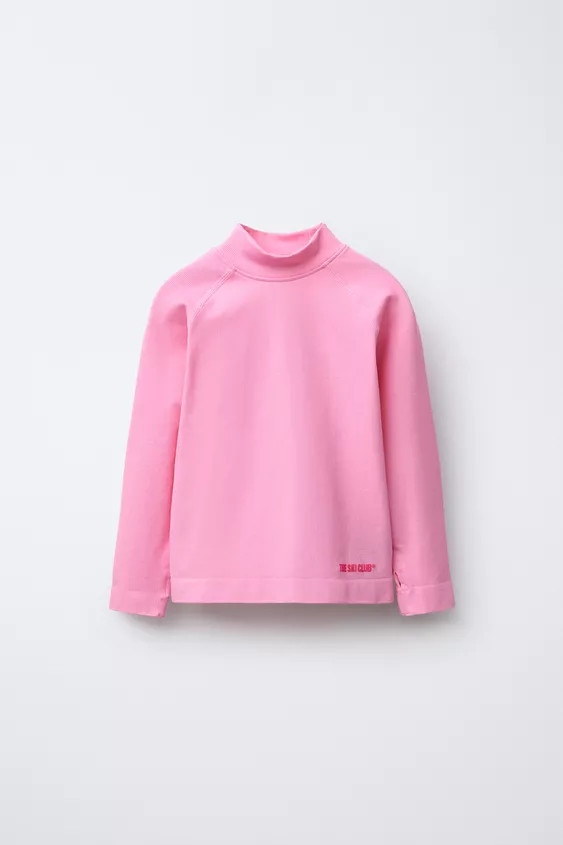 BREATHABLE RIBBED SHIRT WITH RAISED TEXT | Zara US