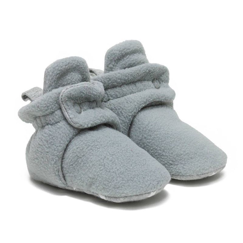 Baby Solid Ro+Me by Robeez Bootie Slippers - Gray | Target