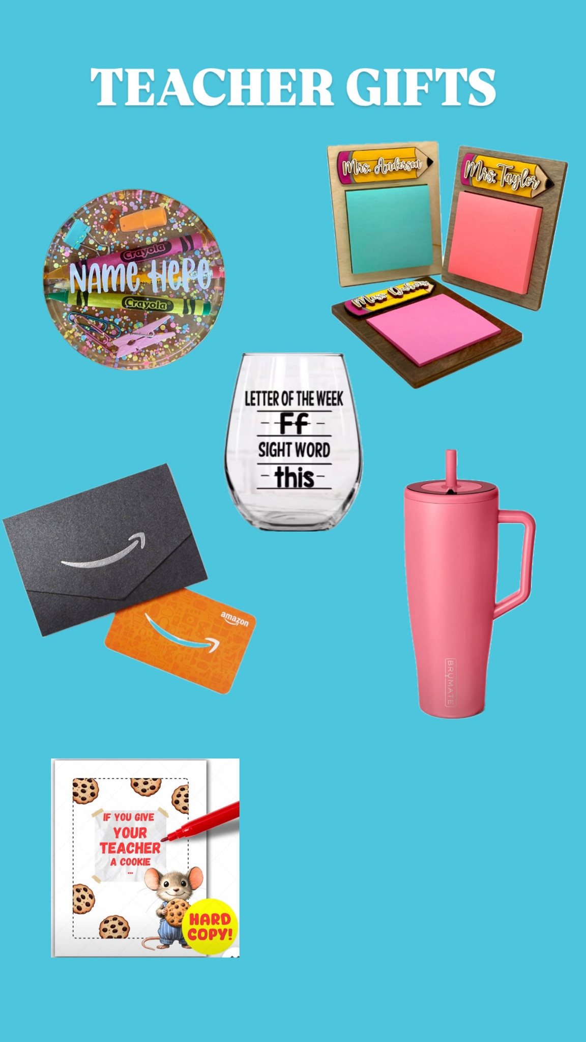 teach gift ideas!! as a former teacher I can promise you it is not boring to do a gift card!!! I like to do something cute + small with it 