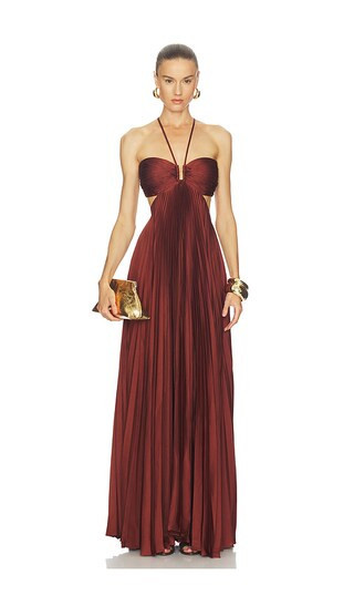 A.L.C. Moira Dress in Rust. - size 6 | Revolve Clothing (Global)