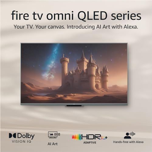Amazon Fire TV 75" Omni QLED Series 4K UHD smart TV, Dolby Vision IQ, AI Art, local dimming, hand... | Amazon (US)