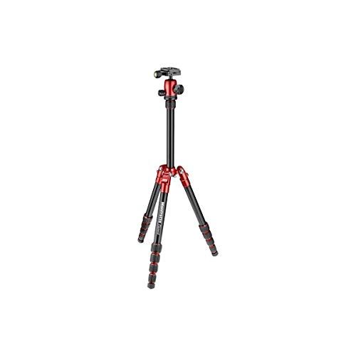 Manfrotto Element Traveller Small 5-Section Aluminum Tripod with Ball Head, Red | Amazon (US)