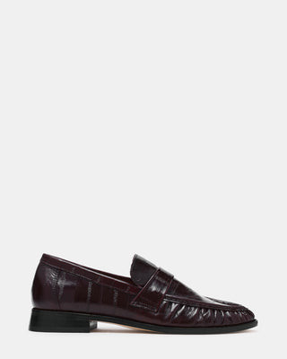 Steve Madden Women's Ronie Loafers - Burgundy Eel - Size 5 - Leather | Steve Madden (US)