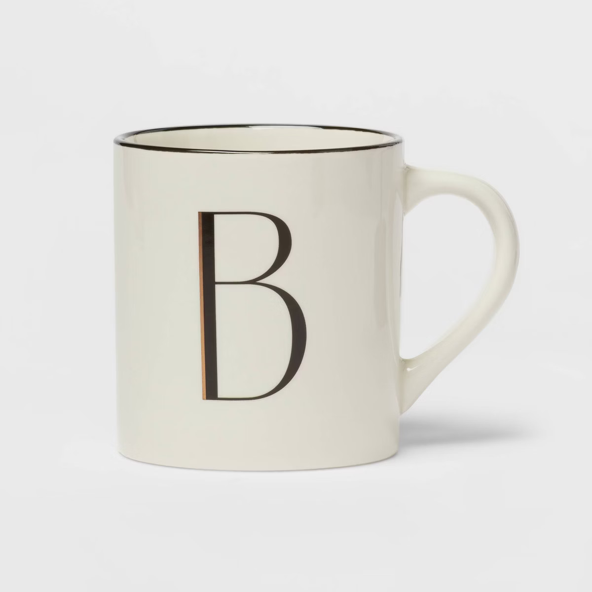 16oz Stoneware Monogram Mug Ivory - Threshold™ | Target