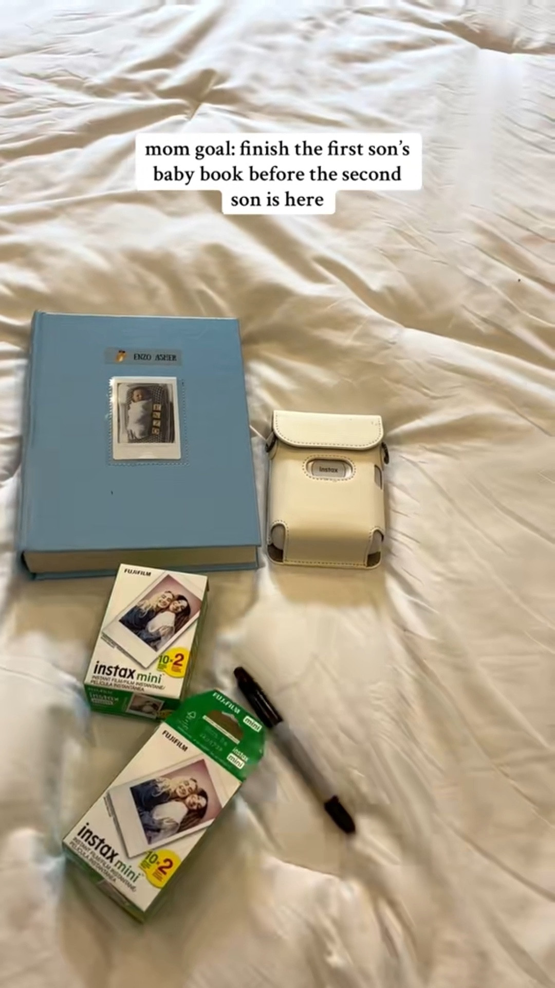 Enzo’s baby book 🤍 documenting his first year in Polaroids! 

#LTKBump #LTKBaby #LTKFamily