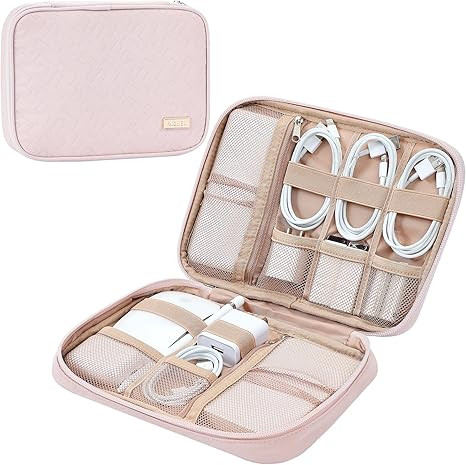 Amazon.com: NISHEL Travel Cord Organizer Case, Tech Electronic Bag, Essentials for Charger, Cable... | Amazon (US)