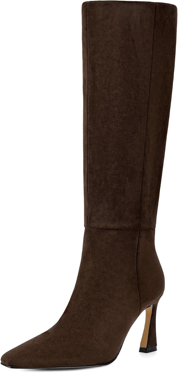 Knee High Boots for Women Square Toe Tall Boots | Amazon (US)