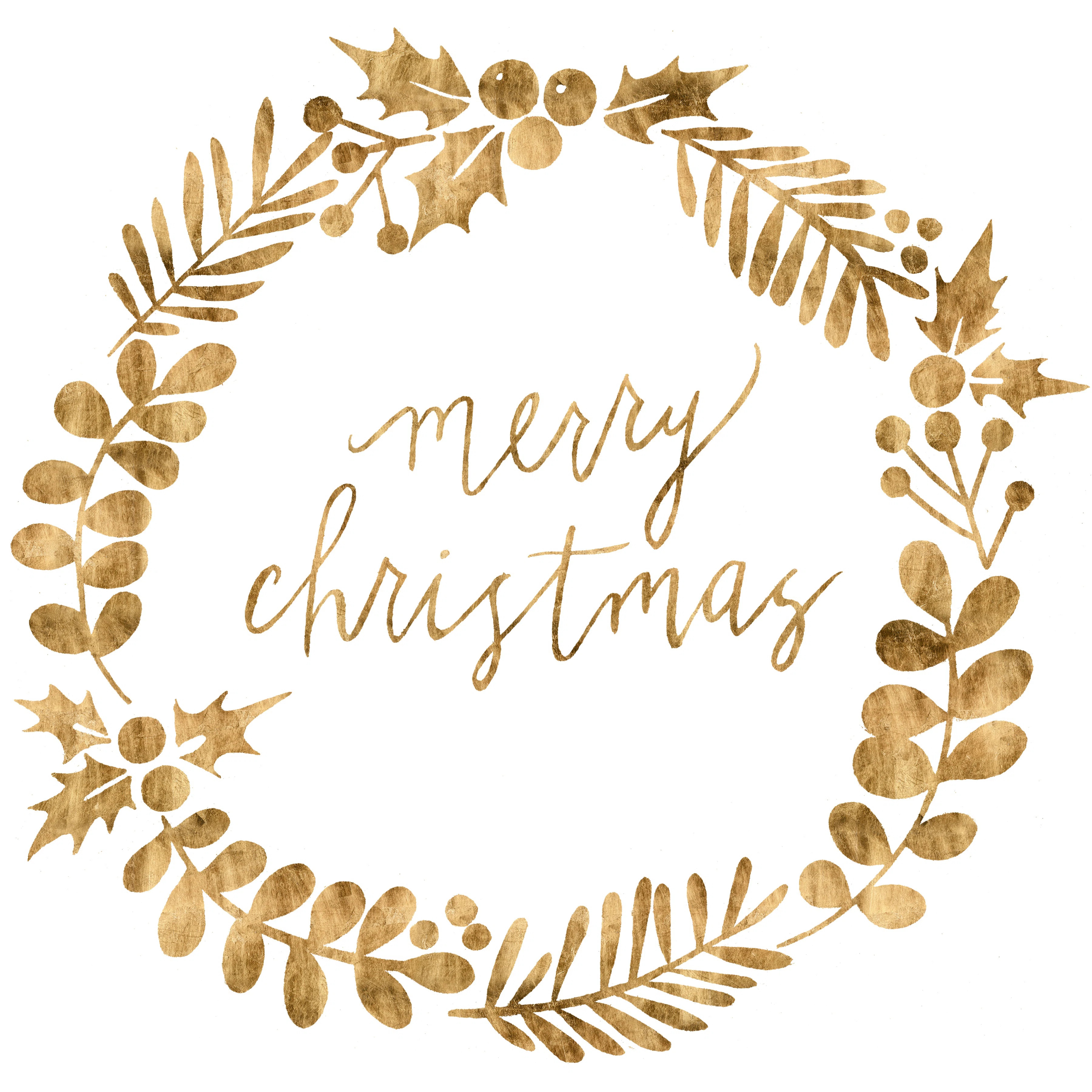 " Golden Christmas III " by Grace Popp Painting Print | Wayfair North America