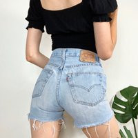 29/30 Vintage 501 Light Wash Faded Levis Cutoff Shorts | Etsy (US)