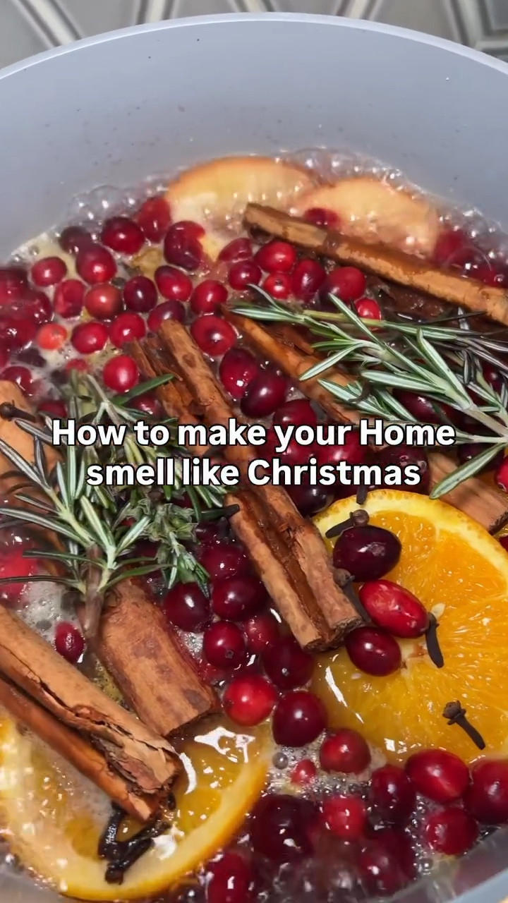 Make your home smell like Christmas all day without burning through expensive candles every week. 🎄✨
This is one of my favorite holiday traditions because it’s simple, cozy, and makes the whole house feel warm the moment you walk in.

✨ Save this post for later! ✨

Here’s how to make your home smell amazing all day:

Add these ingredients to a pot or simmer pot:
• 2 apples, sliced
• 2 oranges, sliced
• 5–7 cinnamon sticks
• 1 cup fresh cranberries
• 1–2 sprigs of rosemary
• Splash of vanilla extract
• 1 tbsp whole cloves

Fill your pot halfway with water, bring it to a boil, then reduce to a low simmer.
Let it gently simmer for hours — just add more water as it evaporates.

The smell fills the whole home with Christmas. Cozy, warm, festive… everything you want this time of year. ❤️🎄
Perfect for holiday hosting, slow days at home, or just creating memories with your family.

#holidayhome #christmasathome #holidaytraditions #simpleholidays #cozyhomevibes #holidayhosting

#LTKHoliday #LTKSeasonal #LTKHome