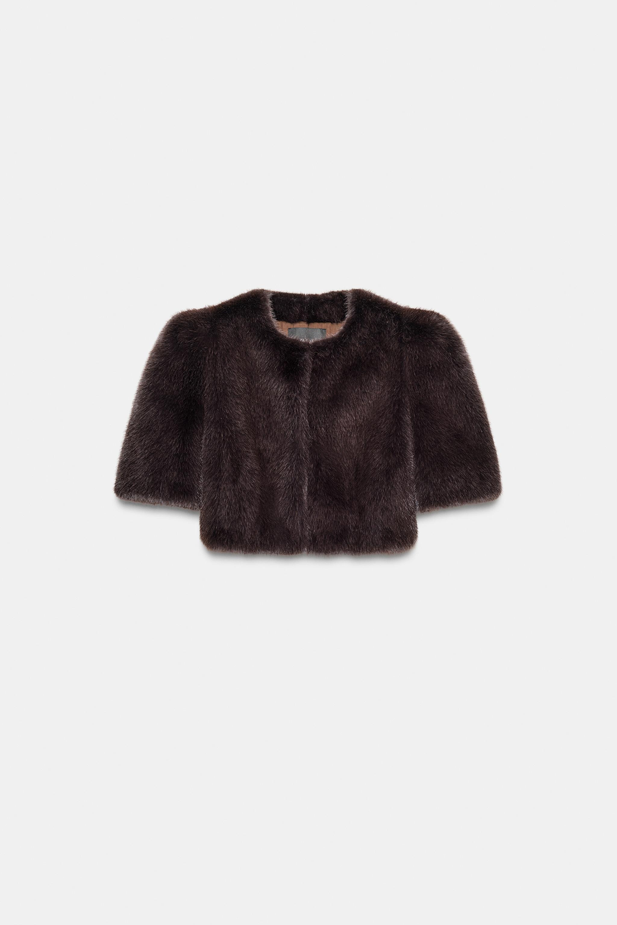 ZW COLLECTION LIMITED EDITION FAUX FUR JACKET | Zara US