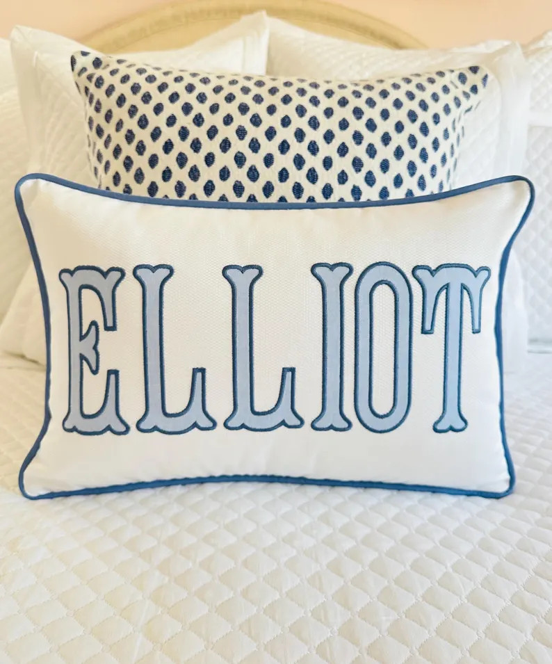 Custom Name Pillow – Classic Style Pillow Cover - Etsy | Etsy (Global)