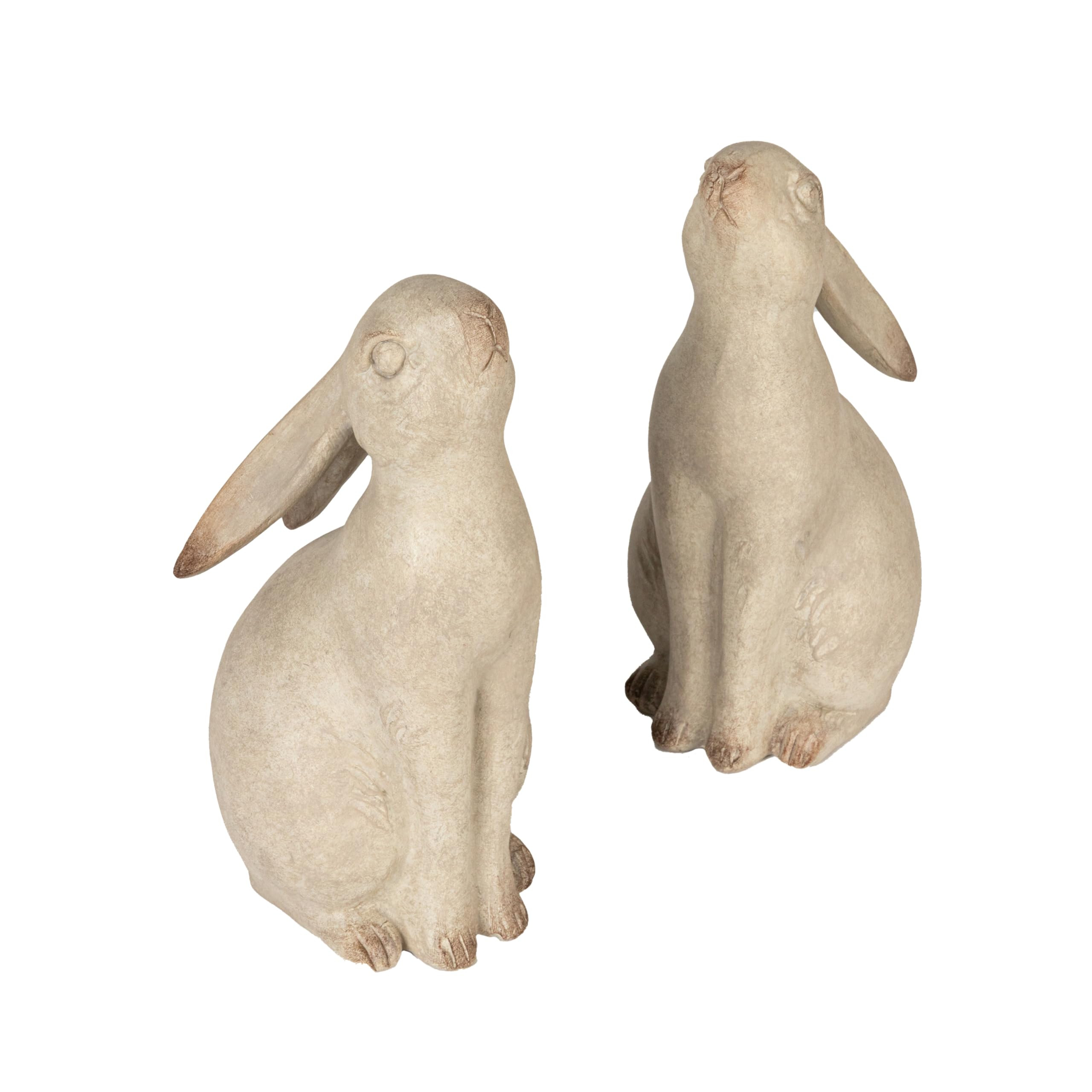 Creative Co-Op Decorative Resin Rabbit Bookends, Grey | Amazon (US)