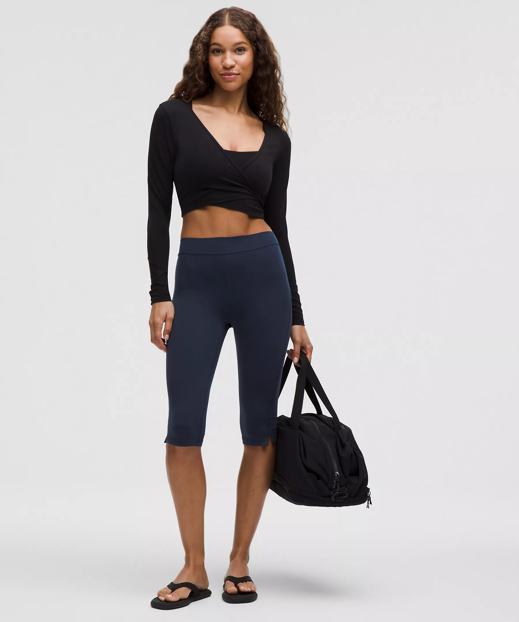 Groove High-Rise Notched-Hem Crop 15" | Lululemon (US)