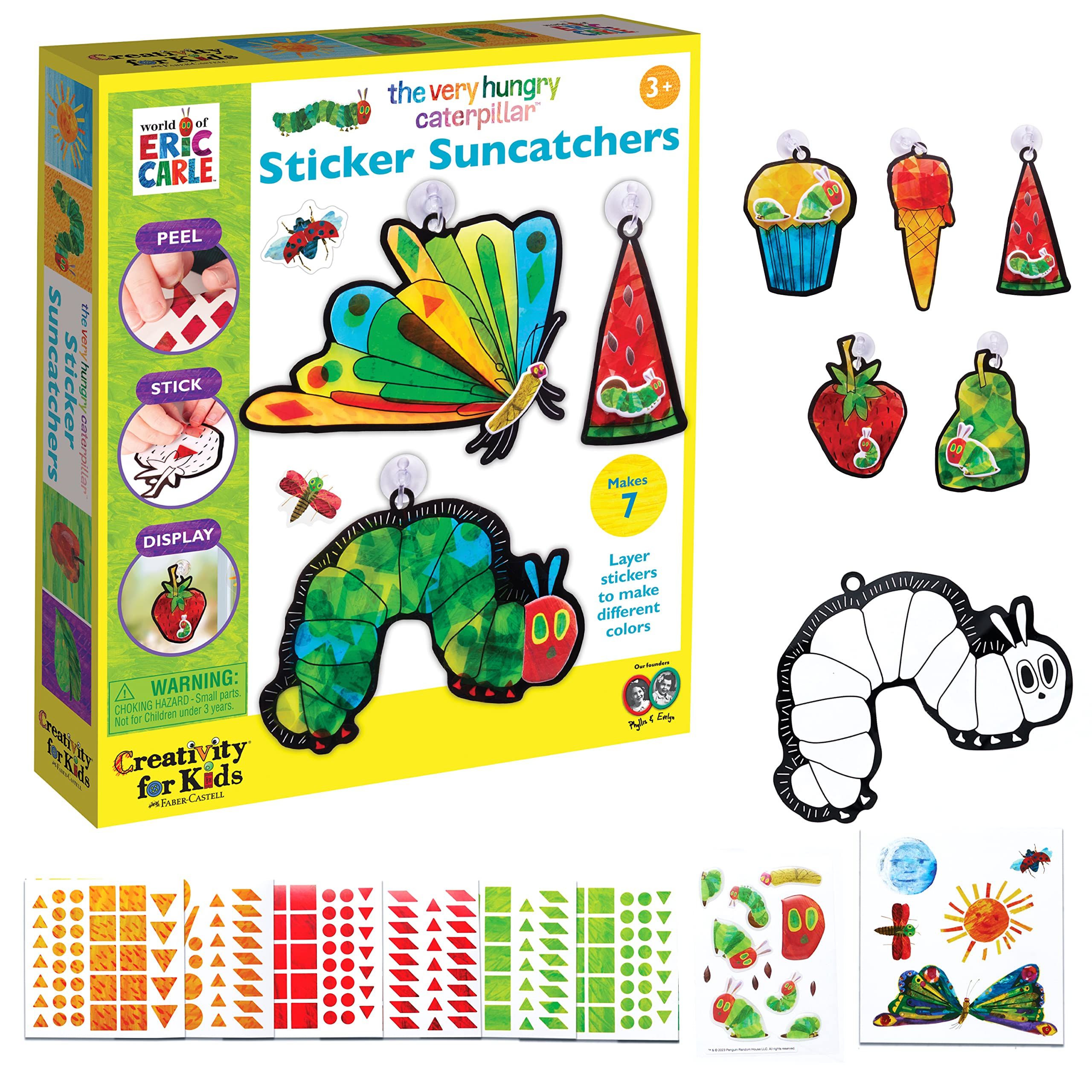 Creativity for Kids The Very Hungry Caterpillar: Sticker Suncatcher Kit - DIY Window Stickers for... | Amazon (US)