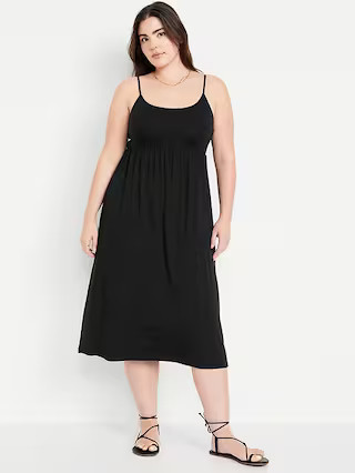 Fit & Flare Cami Midi Dress | Old Navy (US)