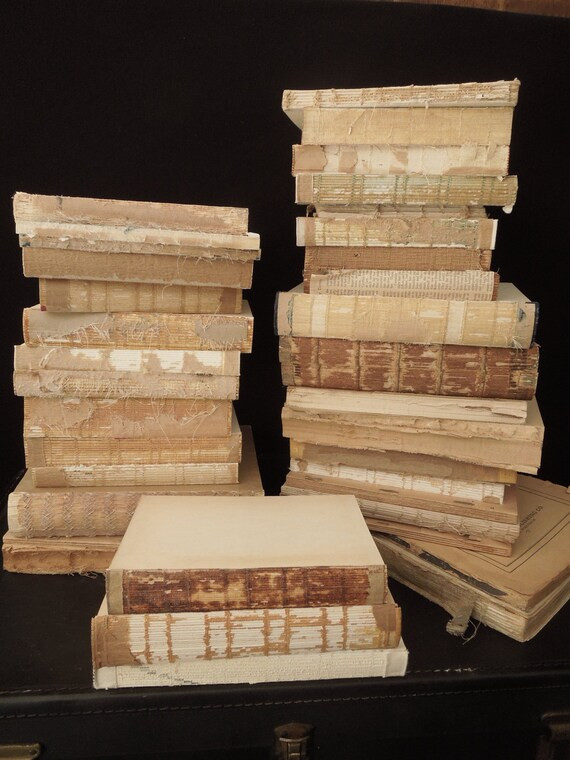 Deconstructed Books Raw, Unbound, Coverless  - Vintage / Antique Wedding, Home, Office, Display, ... | Etsy (US)