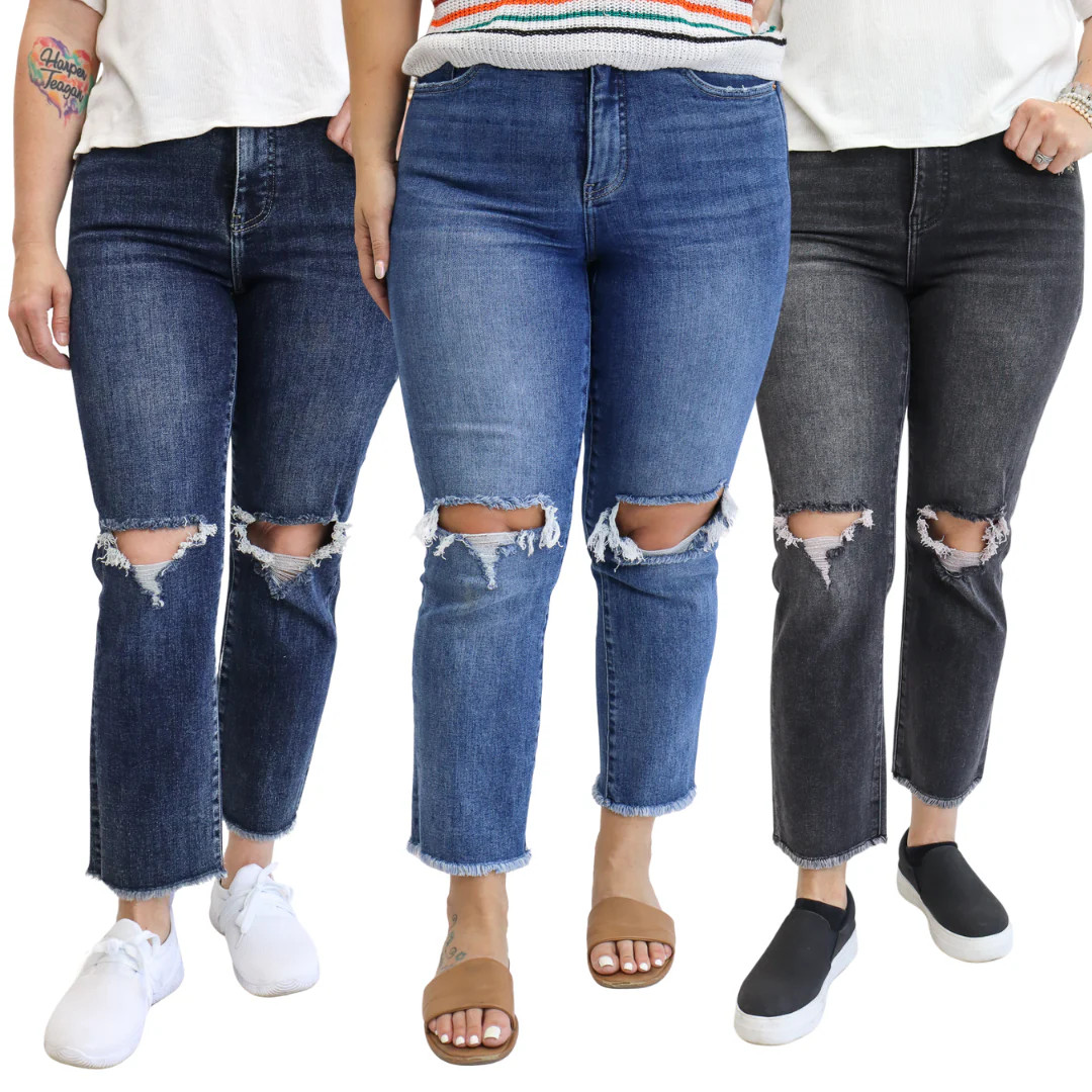 Tummy Control Ankle Crop Slim Straight by RFM | Alexander Jane Boutique