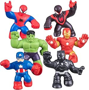 Amazon.com: Heroes of Goo Jit Zu Marvel Mega Mini 6 Pack - Squishy, Stretchy, Gooey Mini Heroes -... | Amazon (US)
