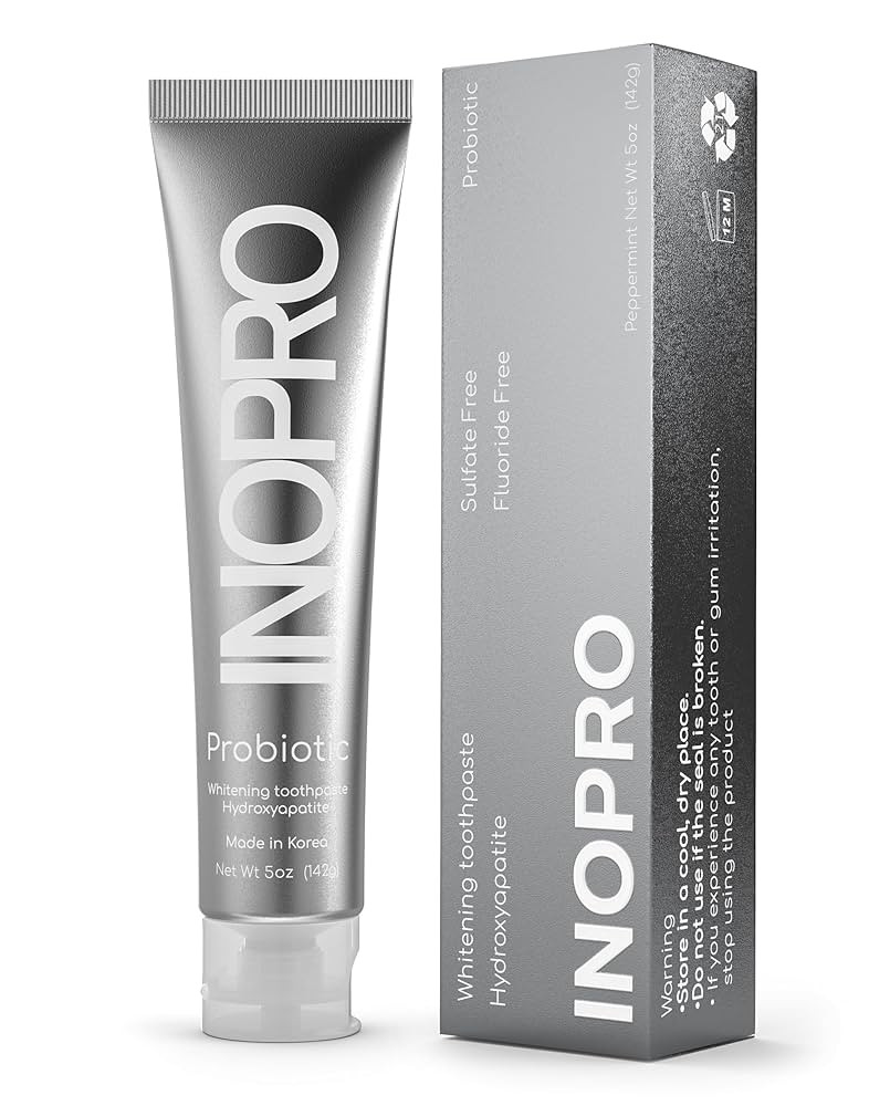 Natural Whitening Hydroxyapatite Toothpaste with Probiotic for Sensitive Teeth, Fluoride Free Ena... | Amazon (US)