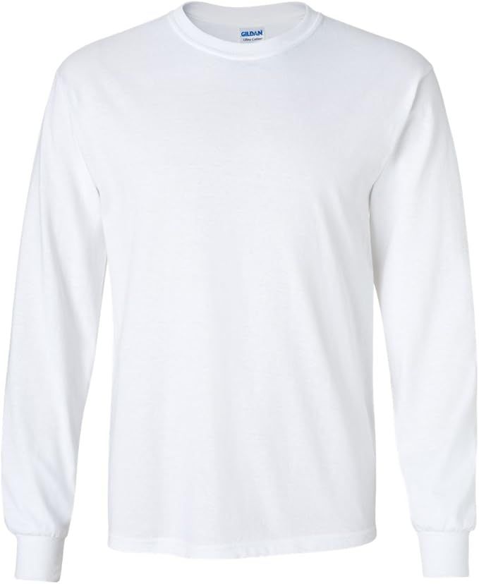 Gildan Men's Ultra Cotton Long Sleeve T-Shirt, Style G2400 | Amazon (US)