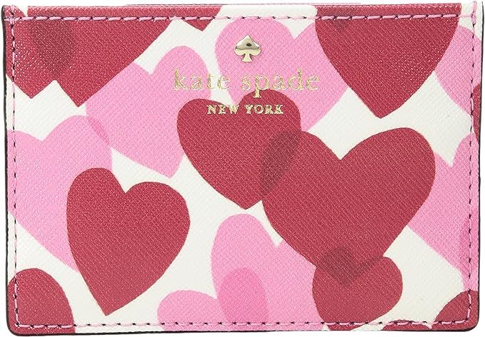 Kate Spade New York Women's Yours Truly Print Card Holder Heart Party One Size | Amazon (US)