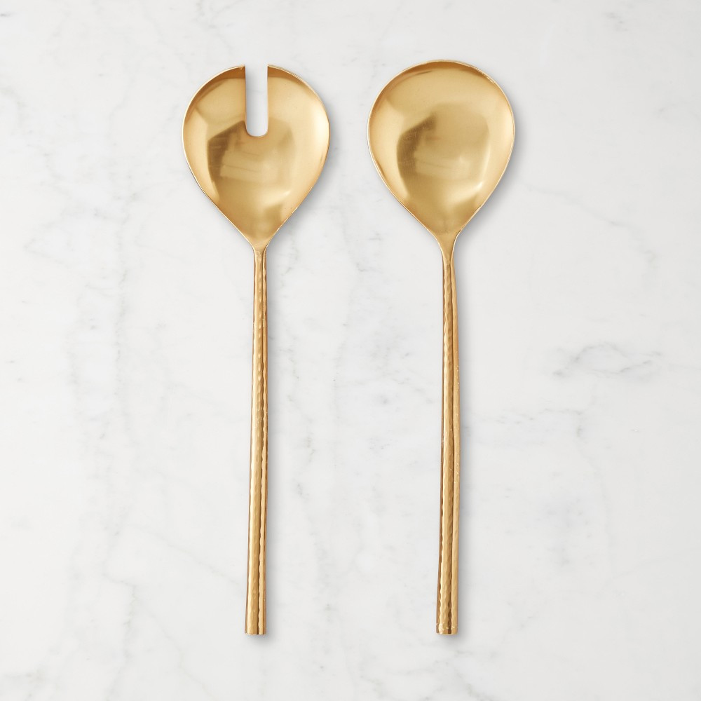 Antique Brass Salad Servers | Williams-Sonoma