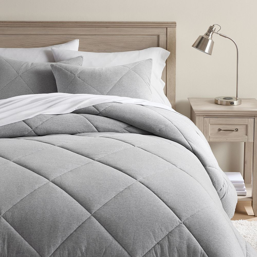 Favorite Tee Comforter, King & 2 Standard Shams , Heathered Grey | Pottery Barn Teen