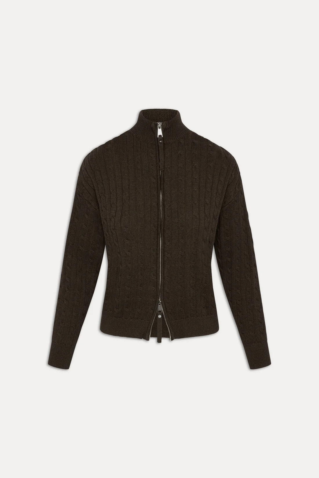 Bea Cable Knit Zip Up Sweater | Frankies Bikinis