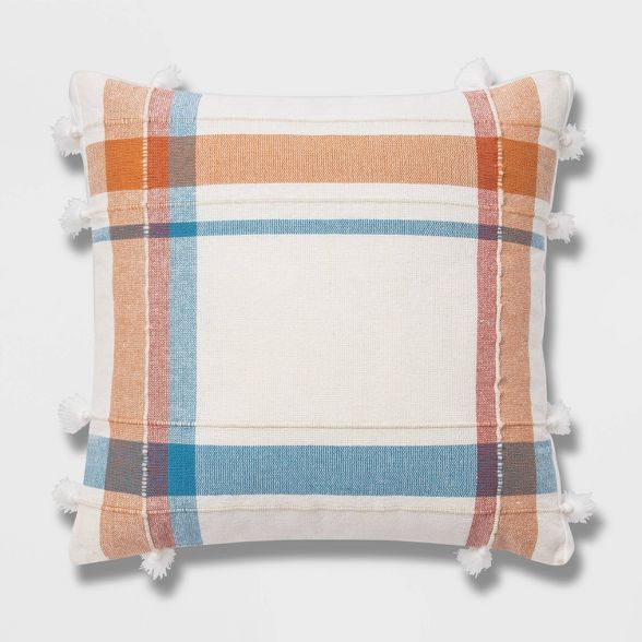 Oversized Woven Plaid Square Throw Pillow - Opalhouse™ | Target