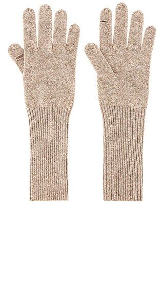 Cashmere Long Texting Glove in Oak Heather | Revolve Clothing (Global)