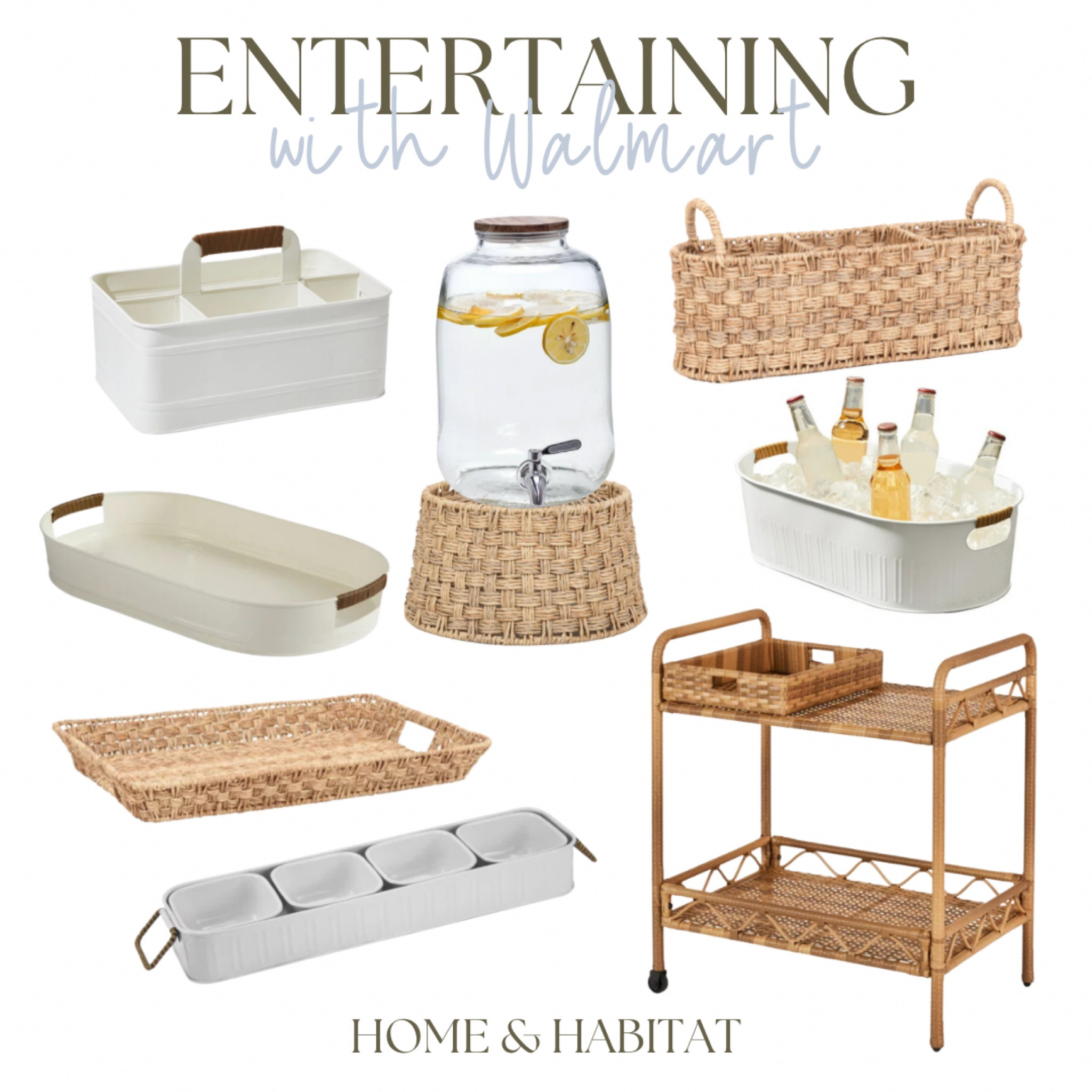 Summer entertaining serving trays from Walmart rattan wicker 

#LTKSeasonal #LTKhome #LTKfamily