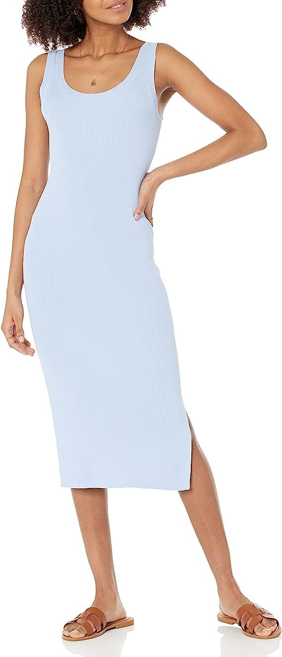 The Drop Women's Yasmin Rib Midi Sweater Tank Dress | Amazon (US)