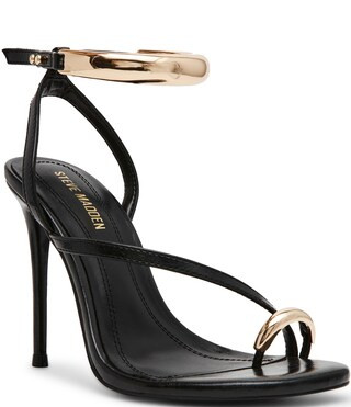 Steve Madden Tia Toe Loop Ankle Strap Hardware Dress Sandals | Dillard's | Dillard's