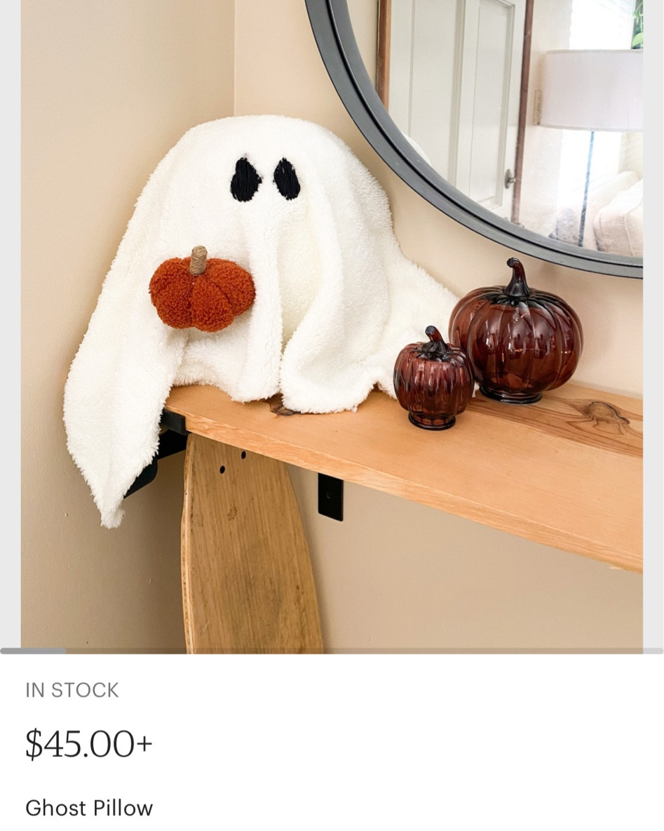 Cutest ghost pillow 
Fall/ Halloween decor 
Pottery barn ghost pillow dupe 

#LTKunder100 #LTKhome #LTKSeasonal