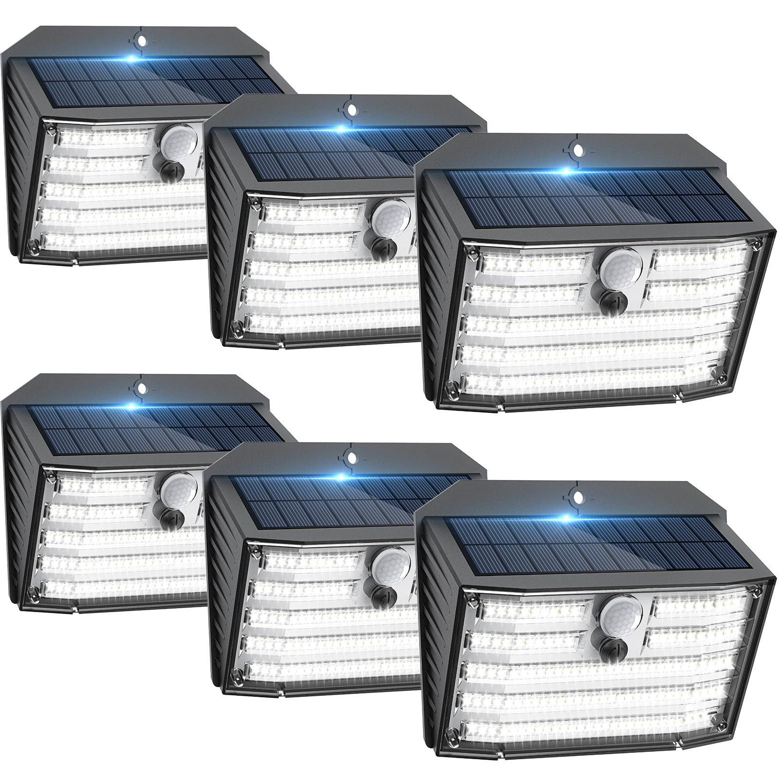[6 Packs] Solar Motion Lights Outdoor, Ultra Bright Solar Fence Lights with Motion Sensor, IP65 W... | Amazon (US)