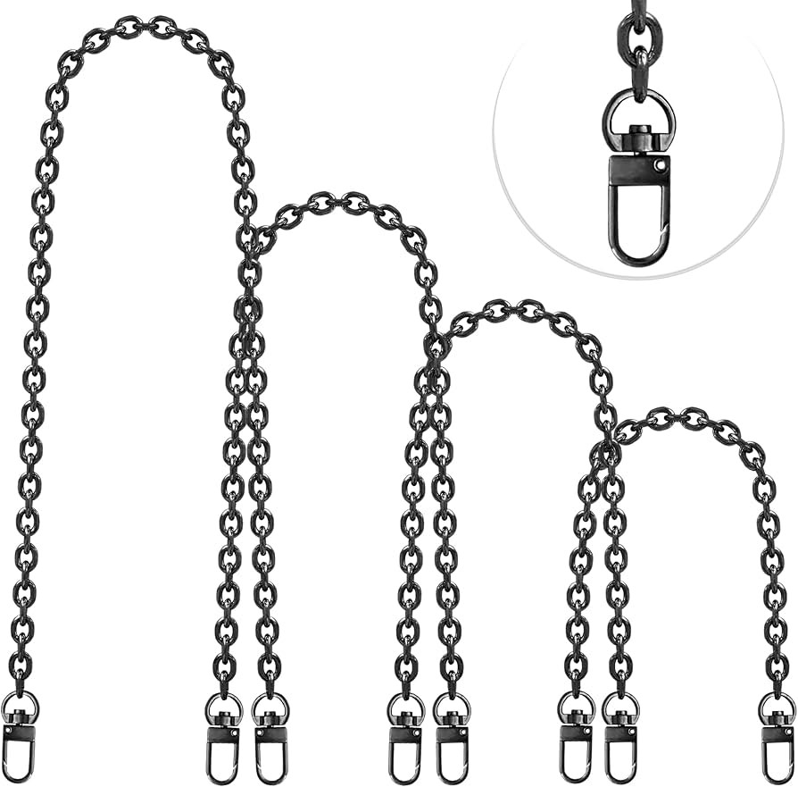 4 Pcs Different Size Purse Chain Strap Cross body Chain Strap Replacement Chain for Handbag Shoul... | Amazon (US)