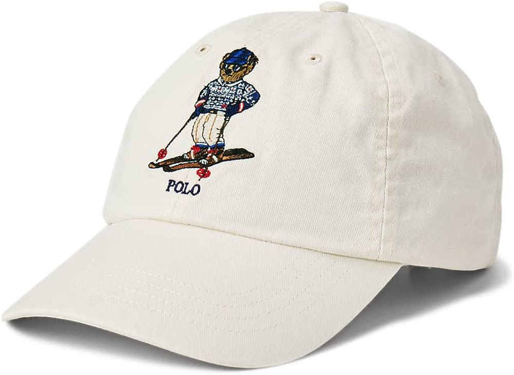 POLO RALPH LAUREN Men's Polo Bear Twill Ball Cap Adjustable Wine | Amazon (US)