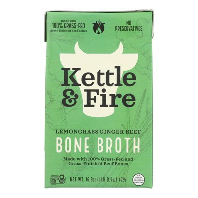 Kettle And Fire - Bone Broth - Beef Pho - Case of 6 - 16.9 oz | Target