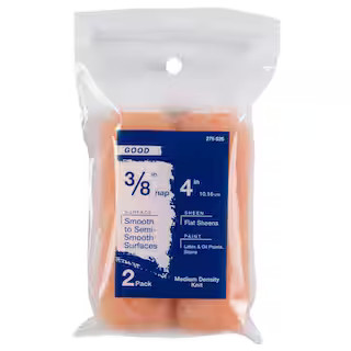 4 in. x 3/8 in. Polyester Knit Mini Paint Roller with Frame | The Home Depot