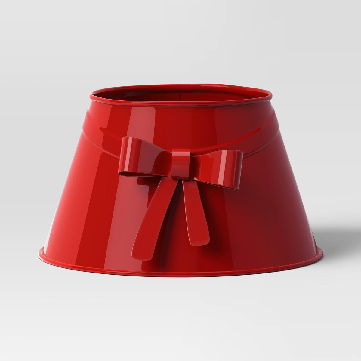 7" Christmas Metal Mini Tree Collar with Bow Red - Wondershop™ | Target