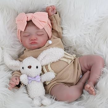 Lifelike Reborn Baby Dolls-20 inch Sleeping Realistic Newborn Baby Dolls, Soft Cloth Body with Fe... | Amazon (US)