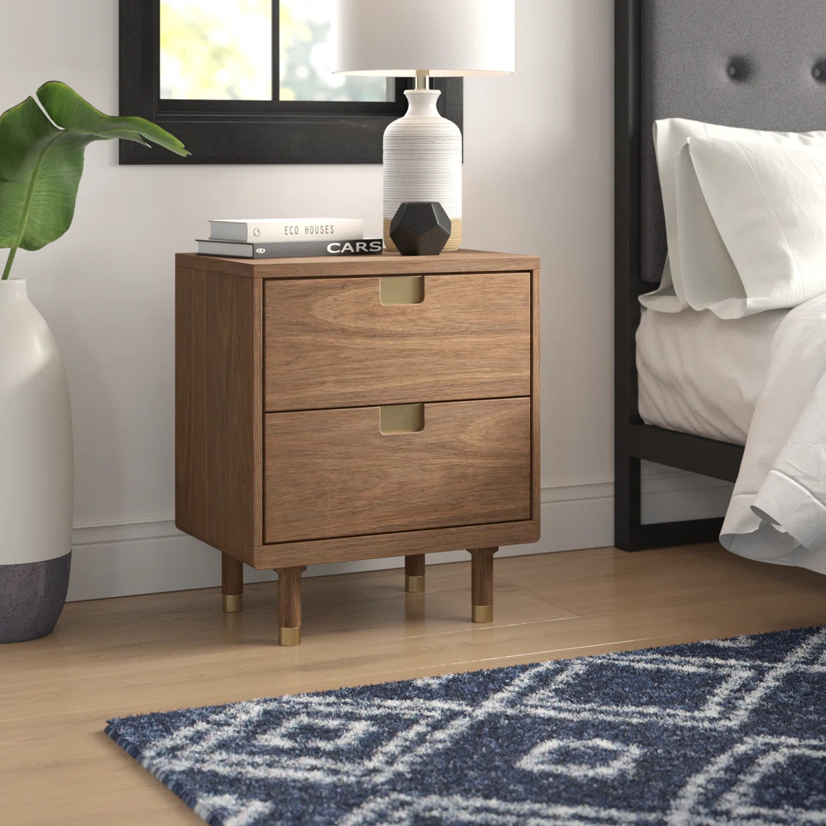 Conye Easton Two Drawer Nightstand | Wayfair North America