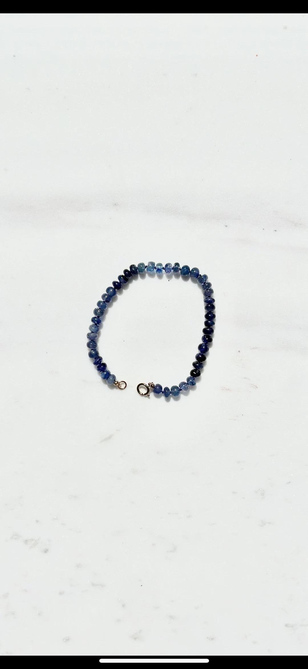 bracelet sapphire bracelet blue sapphire bracelet 14kt gold bracelet gemstone bracelet handmade b... | Etsy (US)